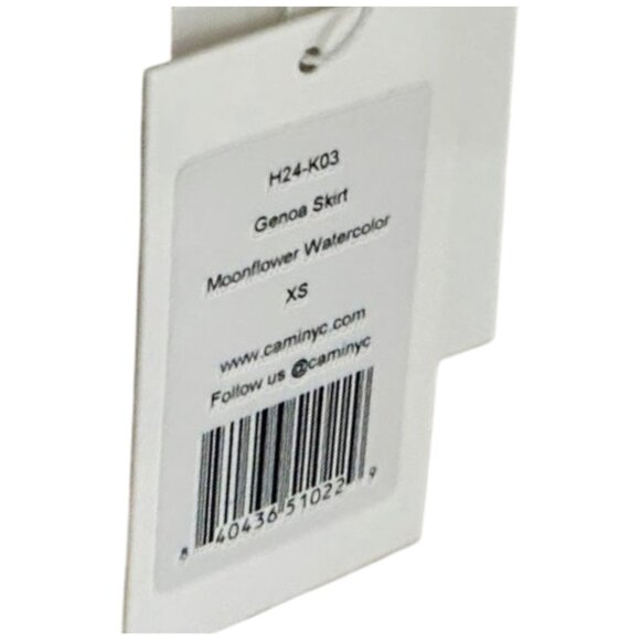 Cami NYC Genoa Silk Midi Skirt XS – Moonflower Watercolor Print NWT - Picture 14 of 14